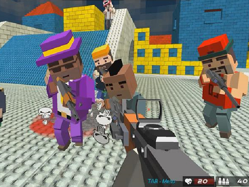 Blocky Gangster Savaşı 2022: Piksel Piksel Çatışma!