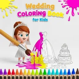 Düğün Boyama Kitabı: Minik Ressamlar İş Başında! 🎨👰🤵