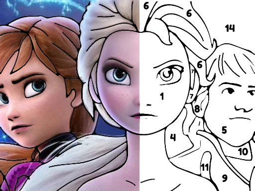 Frozen 2 ile Sayılarla Boyama: Buz Kraliçesi Ressamlığı!