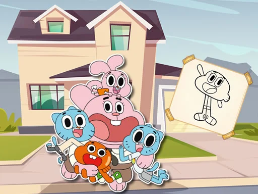 Gumball Boyama Şöleni: Renklerin Dünyasına Dal!