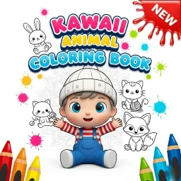 Kawaii Hayvan Boyama Kitabı: Şeker mi Şeker!