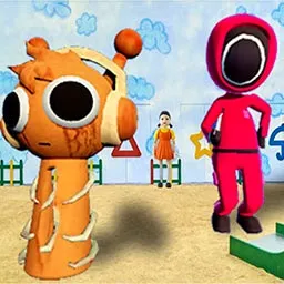 Kırmızı Işık Sprunki: Kalamar Oyunu Coşkusu!