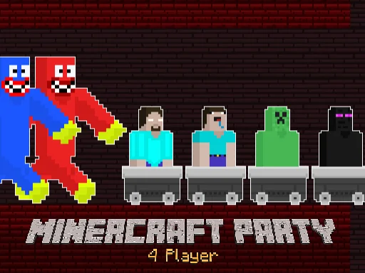 MinerCraft Party: 4 Kişilik Maden Savaşı!