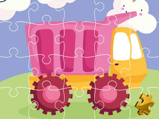 Sevimli Çocuk Kamyonları Yapbozu: Parçaları Birleştir, Eğlenceyi Keşfet! 