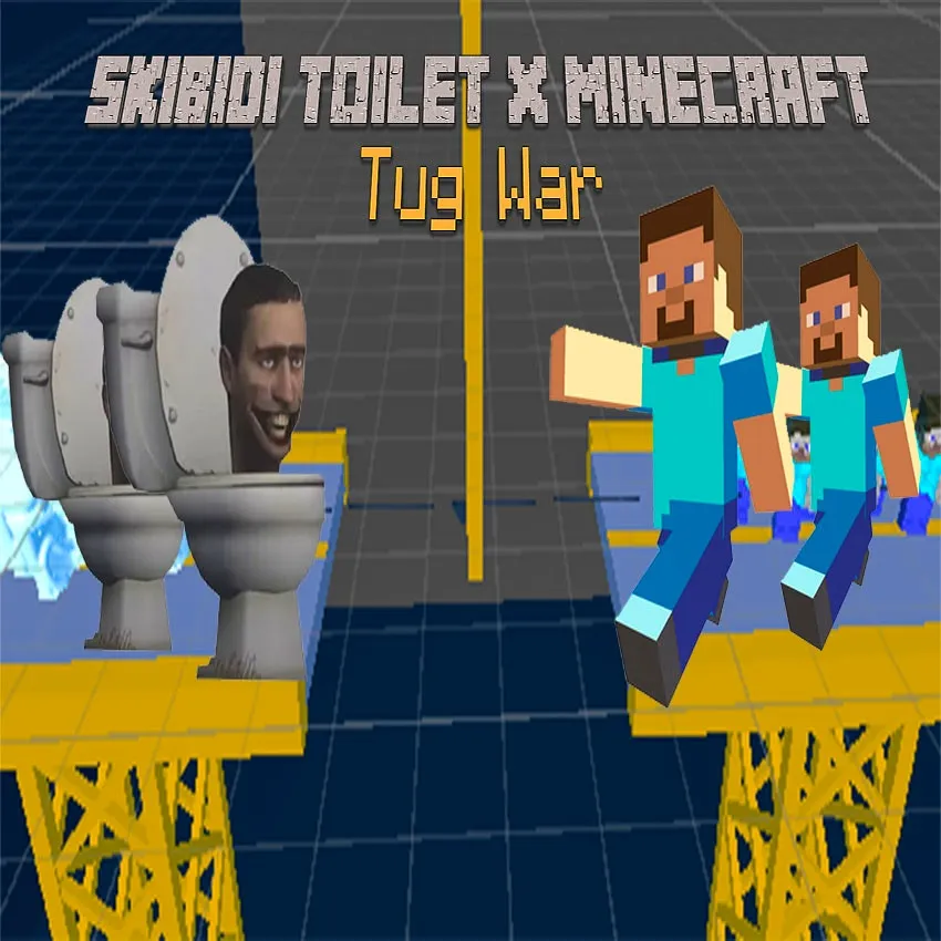 Skibidi Toilet Minecraft Halat Çekme: Efsane Kapışma!