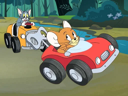Tom ve Jerry Araba Yapbozu: Kaosu Birleştir!